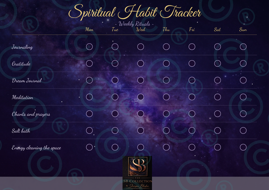 Spiritual Weekly Habit Tracker
